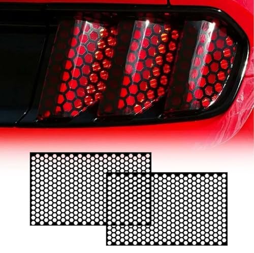 BSFYJXW 2 Pièces Autocollant en Nid d'abeille de Voiture pour Opel Corsa D A B C E F OPC, Autocollant de Feu Arrière de Voiture, Accessoires de Voiture