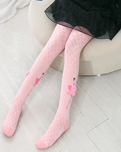 X&F Little Girls' Cute Dancing Girl Footed Leggings Kids Dance Tights Stockings2
