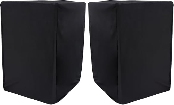 Musiin Home Studio Monitor Dust Cover Compatible With YAMAHA HS8Adam T7V KRK Rokit 8 G4JBL 308P Mkll and PreSonus Eris E8 XT Black 8-Inch Professional Protective Powered Speaker cover2 packs
