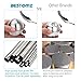 BESTOMZ Bath Bomb Molds Stainless Steel for DIY Bath Fizzies - 4 Molds Sets 2 Size Diameter 2.6’’ and 2.8’’ Bath Bomb Set