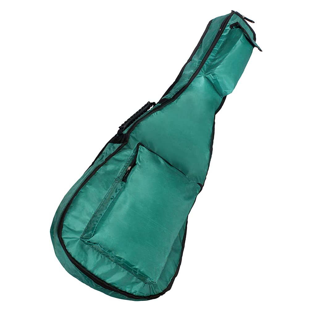 Torba gitarowa Trwałe podwójne paski na ramiona Regulowany 41-calowy futerał do przechowywania dla gitarzystów akustycznych Tkanina Oxford Zielony Niebieski 105x43x5cm (Green)