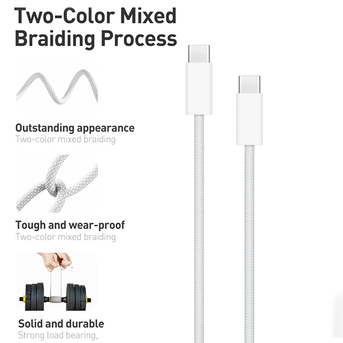 KUEVKA Cavo USB C a USB C da 10 m per iPad Pro da 12,9/11" (3rd 4th 5th Generations), iPad 11" (10th Gen) 2022, iPad Air (4th 5th Generations), iPad Mini 6th USB C cavo di ricarica veloce