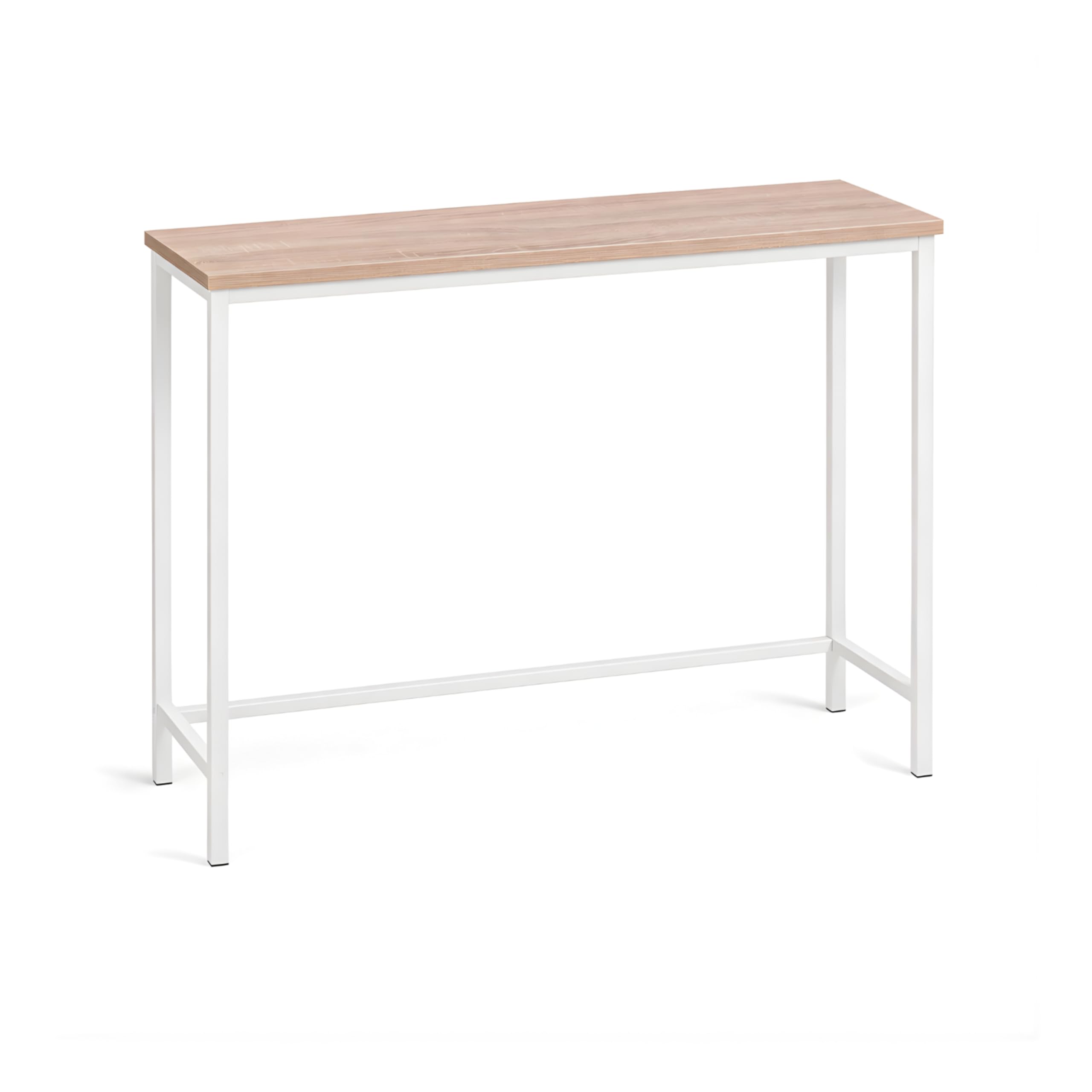 Mueble Entrada, Ideal para Recibidores de Entrada, Mueble Recibidor con diseño Moderno, Color Blanco con Roble Sonoma, 80 x 25 x 80 cm. EON