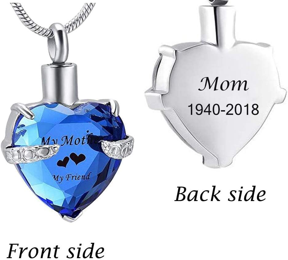 Mom Urn Necklaces For Ashes AVEKI Cremation Urn Necklace For Ashes