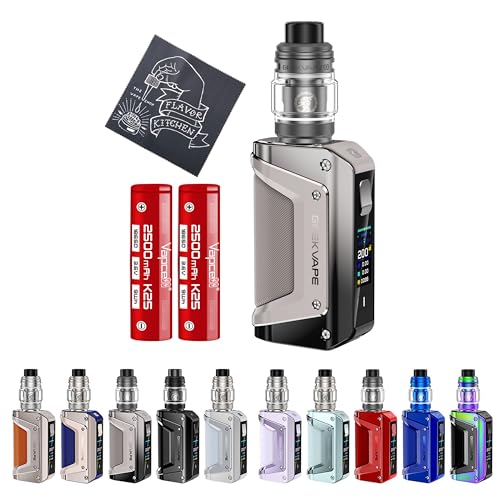 �y3/L200�zGEEK VAPE Aegis Legend 3 L200 �M�[�N�x�[�v �C�[�W�X ���W�F���h 3 �o�b�e���[��FlavorKitchen�I���W�i��VAPE�N���X����/VAPE(�x�C�v)���� �X�^�[�^�[�Z�b�g (Dark Gray)