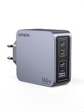 UGREEN Nexode Pro USB C Ladegerät 160W, GaN Mini Charger, 4-Port Netzteil