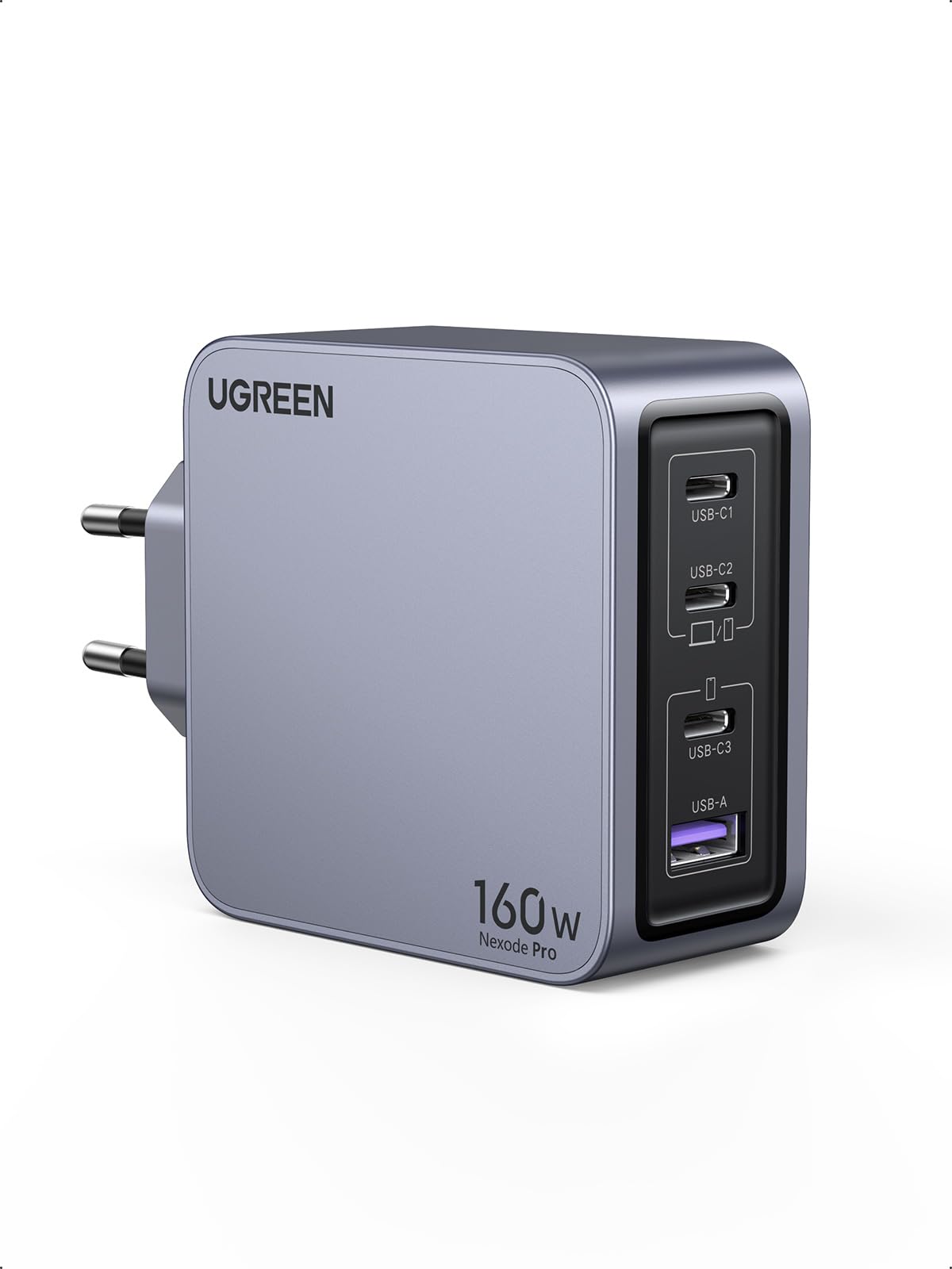 UGREEN USB-C Ladegerät Nexode Pro 160W GaN Charger Mini USB-C Netzteil 4-Port Schnellladegerät PD3.1
