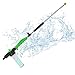 Hydro Jet Sprayer for High Pressure Power Washer Wand - 30 Inch + 9 Inch Long Extendable Sprayer, Hose Nozzle, for Car Washer, Window Water Cleaner, Glass Cleaning Tool, 2 Tips- Green 40 psi