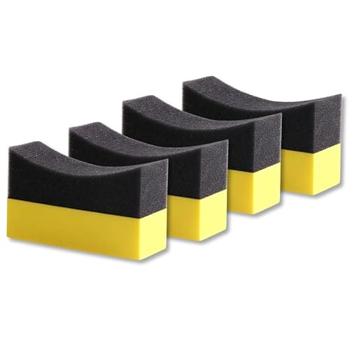 PITSPOT® - Applicator Pad - Autoreifenglanz - Autoreifengel -perfekt geeignet zum auftragen von Reifenglanz/Reifen Gel. einzigartige Form passend zu den Reifen