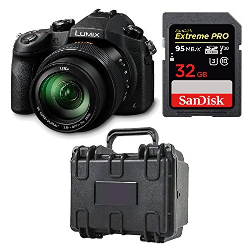 Panasonic LUMIX DMC-FZ1000 Camera w/SanDisk 32GB Memory Card & Hard Case