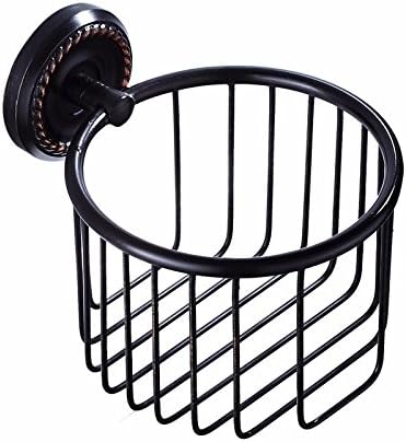 THWS Bathroom Accessories Black Brass Retro Carved Ceramics Toilet Pendant Set Armrest Tower Hanger,Toilet Paper Holder