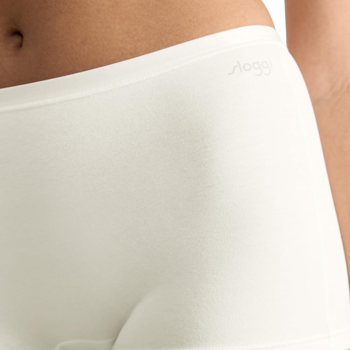 Sloggi - GO Daily Cotton Damen Short Slip – 3er Pack, Hoher Baumwollanteil, Taillenband mit Glanzeffekt, Perfekte Passform