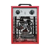 Heizleistung: 5 kW, Abmessungen (l x b x h): 310 x 255 x 400mm,Leistung: 17250 BTU / h,Netzspannung: 400V, Frequenz: 50Hz