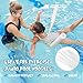 Hollowfly 6 Pack Jumbo Pool Noodles Swimming Floating Foam Tube Extra Large Hollow Bright Swimming Pool Noodles Bulk Heavy Duty for Adults(White,55 x 3.5 Inch)