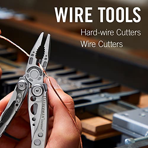 Leatherman, Skeletool Lightweight Multitool With Combo Knife And Bottle Opener, Coyote Tan #TOP4