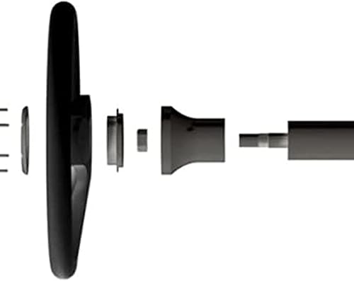 Miniatura 4 de Huskey 12.5 Inch Trooper Style Steering Wheel for Club Car PrecedentDS,Yamaha,Ezgo TXTRXV G&E Golf Carts with a 56 Hole Pattern Matt Black Hub