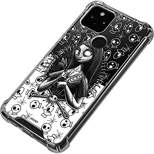 Skinit Clear Phone Case Compatible with Google Pixel 4a 5G - Officially Licensed Disney The Nightmare Before Christmas Sally Art Design