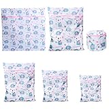 LANGLEBIGES UND WIEDERVERWENDBARES MATERIAL: Diese Netzwaschmaschinentaschen bestehen aus strapazierf？higem und wiederverwendbarem Polyesterfasermaterial,sind atmungsaktiv,gesund und sauber. Die L？cher im Netz sind klein,keine Sorge,empfindliche Gegenst？nde mit Perlen,Dekorationen bleiben in den L？chern h？ngen das Netz.