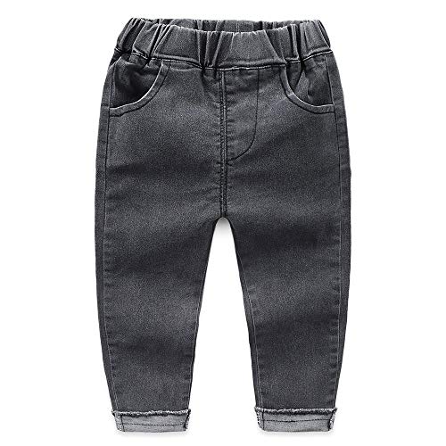 Toddler Boy's Jeans Solid Color Washed Denim Pants