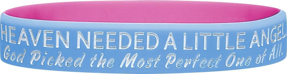 Fight Like a Girl Heaven Needed a Little Angel SIDS Awareness リストバ