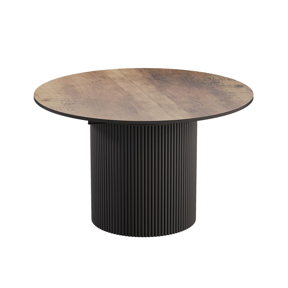 Vicco tavolo da pranzo allungabile Calero Rovere rustico/Nero 120-200x60 cm