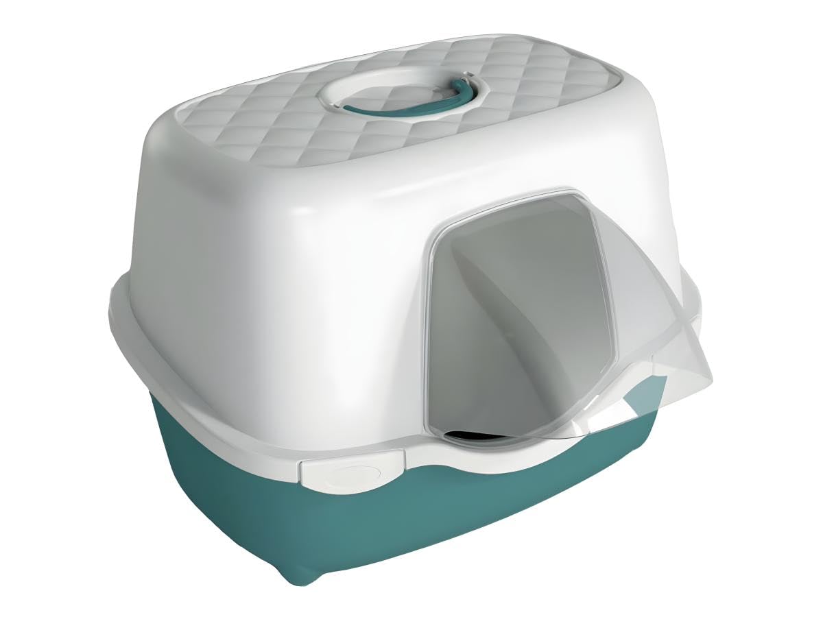 Stefanplast - Katzentoilette für den Außenbereich, 56 x 55 x 39 cm, Grün