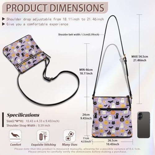Image of Leather Purses for Women, Leather Hobo Bags for Women Travel Sling Purse Triple Zippered Pockets Shoulder Bag