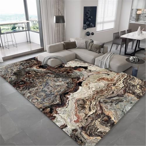 Tapis de salon lavable 90x150cm et tapis de sol gamer abstrait - 2