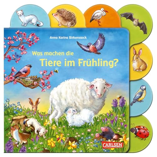 Was machen die Tiere im Frühling?: Pappbilderbuch ab 18 Monaten...