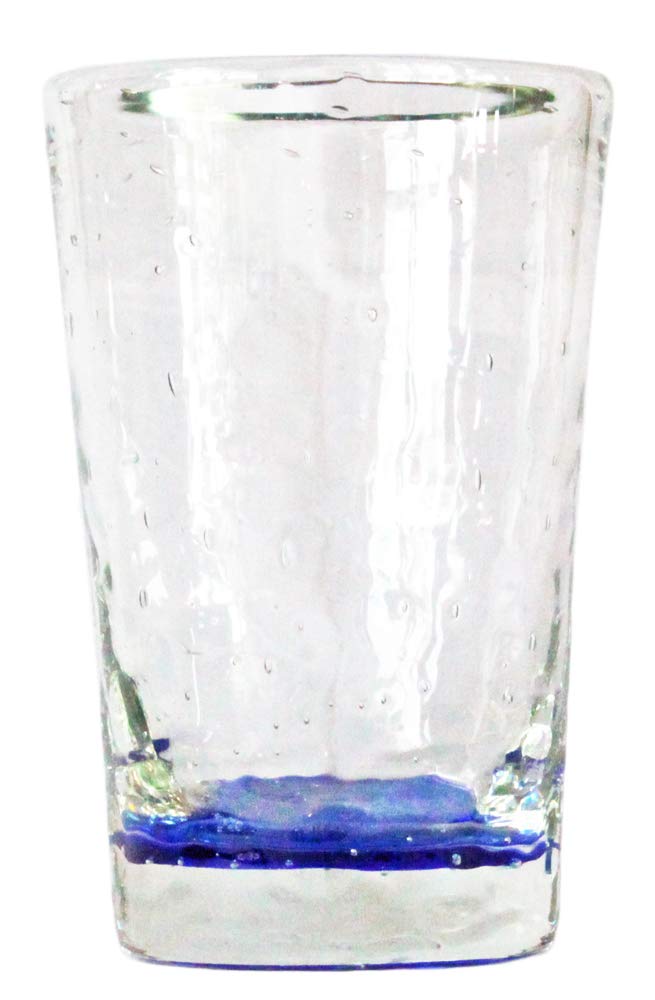 Amazon｜ガラス工房清天 底色気泡ノーマルグラス (青) 中 2個入