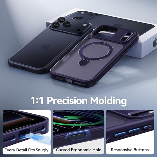 Image of CASEKOO Ultra-Magnetic Stand for iPhone 17 Pro Max Case, Shockproof, Purple