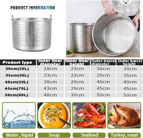 Olla para cocinar cangrejos al aire libre y preparar cerveza casera con cesta 3