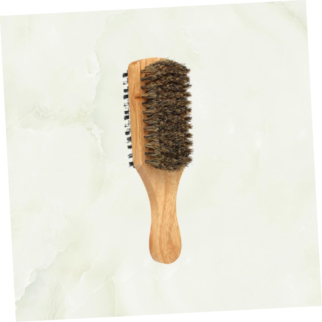 DOITOOL 3pcs Double-sided Beard Brush for Men Portable Beard Grooming Tool Handle for Travel