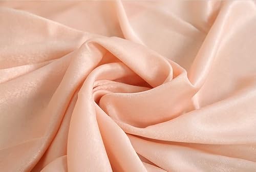 Sherway 2 Panels 4.8 Feet X 10 Feet Light Peach Thick Satin Wedding Backdrop Drapes, Non-Transparent Window Curtains For Party Ceremony Stage Decoration #TOP6