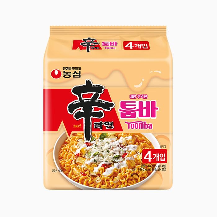 Amazon.co.jp: 辛ラーメントゥーンバ137g 4個 茶碗麺137g 4個