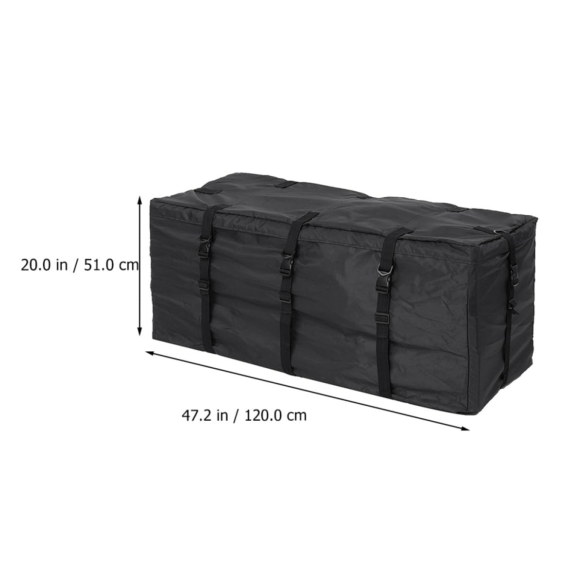 Softshell Dachgepäcktasche aus 600d Oxford Stoff Auto Dachtasche mit 11 Kubikfuß Fassungsvermögen Einfache Montage für Reisen und Fahrzeugtransport