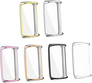 PartyKindom 6 Pçs Caixa De Relógio Protetor De Tela Glassie Protetor De Rosto Protetor De Tela Se Protetor De Tela Caso De Proteção De Relógio Capa De Tela Smartwatch Protetor De Pára-Choque