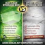 Clear Plastic Storage Bins-6 Pack Large Pantry Organizers and Storage Containers for Kitchen, Bathroom, Under-Sink, Office, Closet, Garage, Freezer and Snack - Image 3