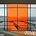VViViD Transparent Colorful Vinyl Window Tinting Sheets (1.49ft x 5ft, Orange)