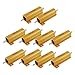 Produktbild 10 Stück 50W 25 Ohm Alu Schraub Gehäuse Lastwiderstände Widerstand Drahtwiderstand, Gold, Universal