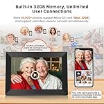 Uhale Digital Picture Frame WiFi 10.1 Inch with 32GB Storage, Electronic Photo Frames 1280 x 800 HD IPS Touch Screen, Auto Rotate, Slideshow, Instantly Share Photos and Videos from Anywhere - Image 4