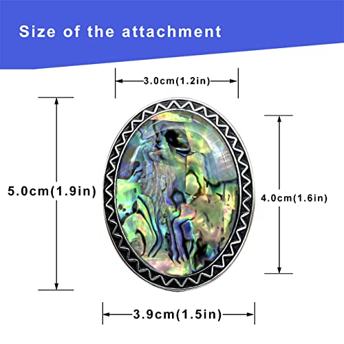 Quke Abalone Shell Pattern Bolo Tie Native Western Cowboy Genunie Leather Bola Tie Necktie For Men Women #TOP2