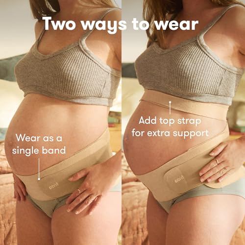 Frida Mom Dual Support Pregnancy Belly Band, Maternity Belly Band, Clay - image 4