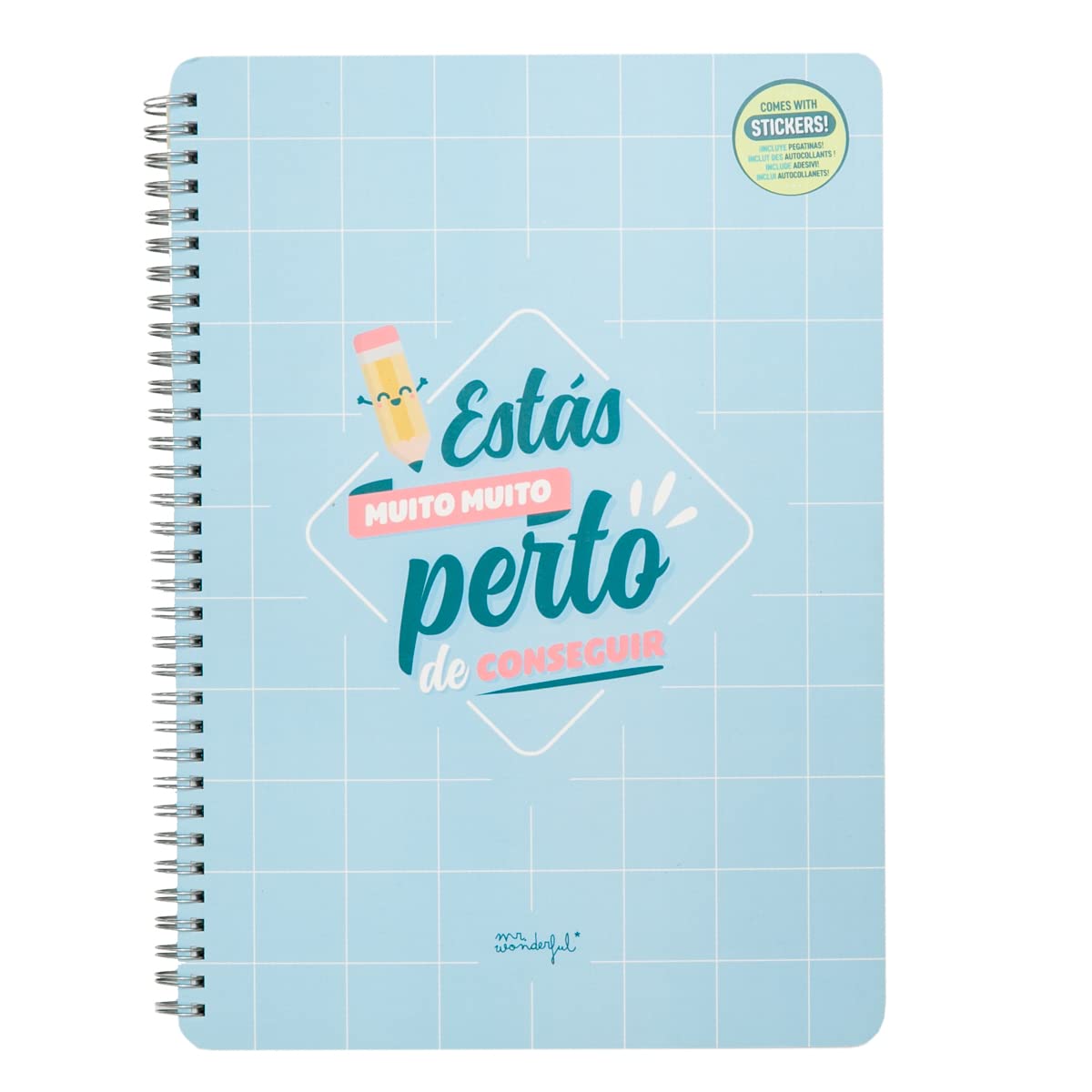 Mr. Wonderful Caderno - Estás muito muito muito perto de conseguir
