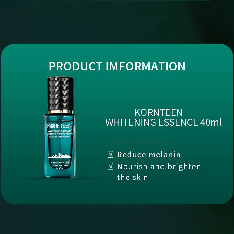 Swiss Brand Brightening Essence Serum 40ml/1.41fl.oz, Dark Spot Remover, Brighten Skin, Reduce Melanin, Nourish, Moisturizes, with Gentiana Scabra Root Extract, 3-O-Ethylascorbic Acid