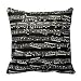 Black And White Music Notes Throw Pillows Custom Throw Pillow Case Personalized Cushion Cover Pillowcase Square Pillow Cover 18x18 Cotton Linen