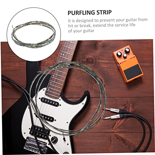 Supvox Guitar Trim Jewelry Accessories Guitar Purfling Inlay Strips Classical Guitar Purfling Strip Guitar Bindings Purfling Strips Simple Guitar Strips Decorative Strip For Guitar #TOP2