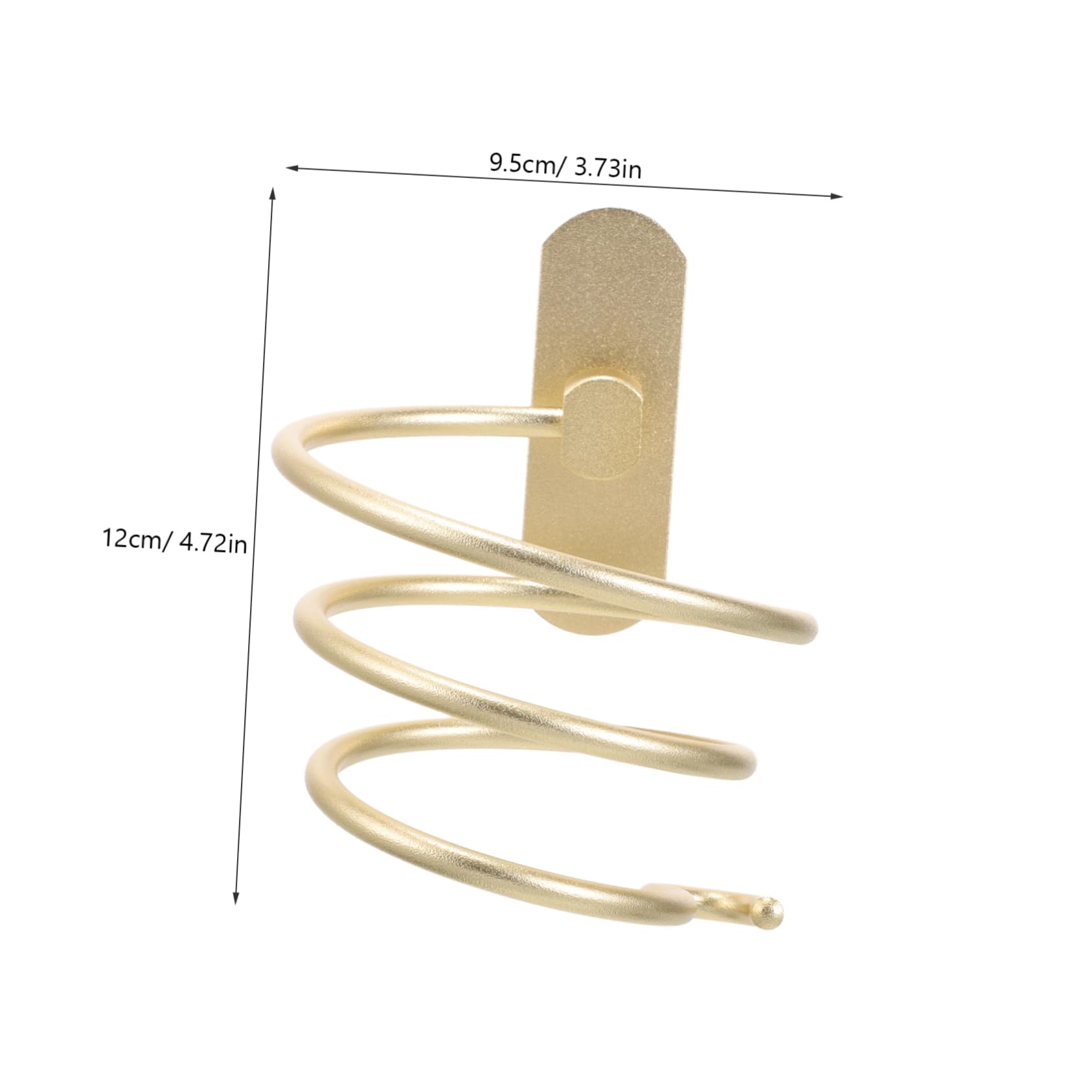 Cabilock 3piezas Soporte De Secador De Pelo De Pared De Sin Perforación Estante para Secador De Cabello Organizador De Almacenamiento