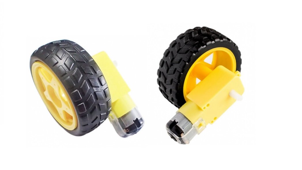 OLatus DC BO Motor Dual shaft Smart Car Robot Gear Motor with Robot Tire (2 Set) (B078N3X9CR) Amazon Price History, Amazon Price Tracker