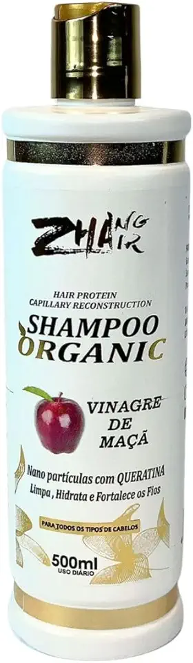 SHAMPOO ORGÂNICO VINAGRE DE MAÇÃ - ZHANG HAIR